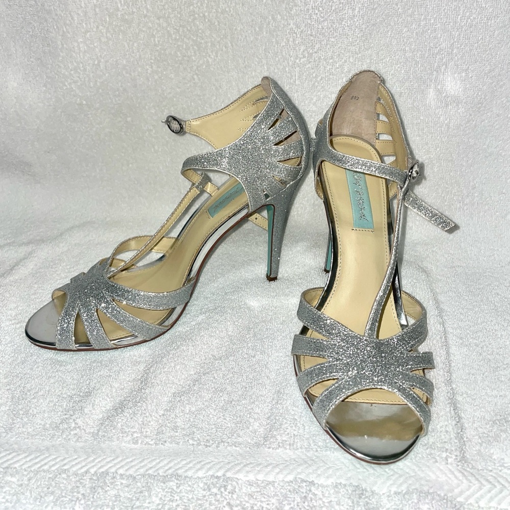 Blue by Betsy Johnson Glitter Heels